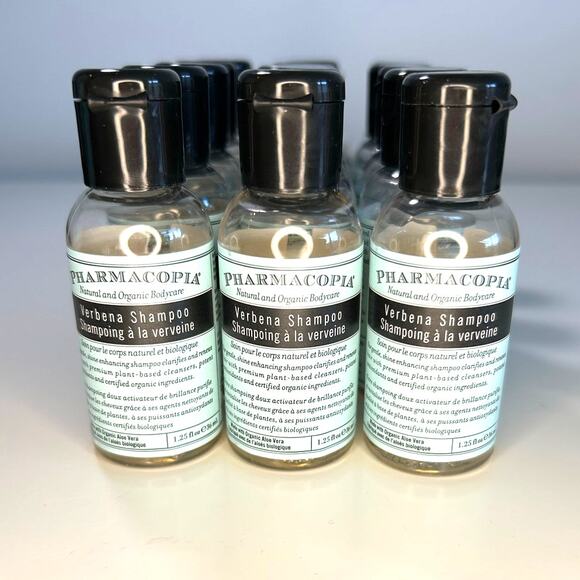 LOT of 15 Pharmacopia Natural & Organic Verbena Shampoo 1.25fl oz Travel Size - Picture 2 of 6